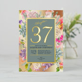 Jedes Jahr blauer Tag Folieneinladung (Stehend vorne)