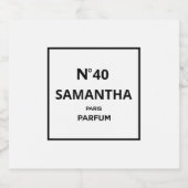 JEDES JAHR Designer Parfüm Flasche Geburtstag Bierflaschenetikett (Einzelnes Label)