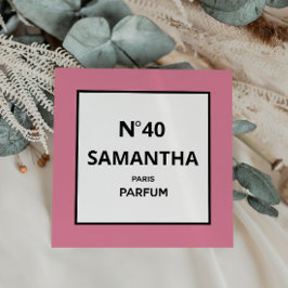 JEDES JAHR Designer Parfüm Flasche Geburtstag Einladung