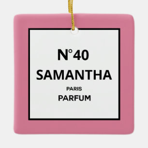 JEDES JAHR Designer Parfüm Flasche Geburtstag Keramikornament