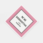 JEDES JAHR Designer Parfüm Flasche Geburtstag Serviette (Ecke)