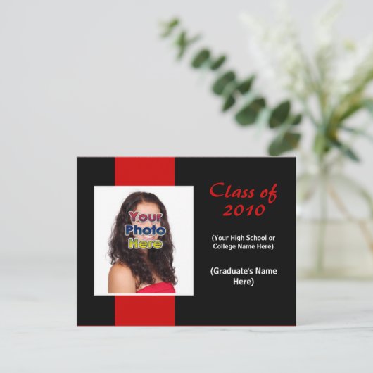 Jedes Jahr einfache Ankündigung von Rot-Schwarz-Ab (Stehend Vorderseite)