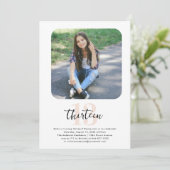 Jedes Jahr | Einfache Foto Geburtstagsparty Einladung (Stehend Vorderseite)