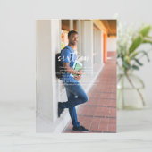 Jedes Jahr | Einfache Foto Geburtstagsparty Einladung (Stehend Vorderseite)