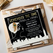 JEDES JAHR - Einladung des Flapper Girl zum Geburt