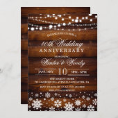 JEDES JAHR - Einladung zum Rustikalen Hochzeitstag (Vorne/Hinten)