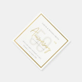JEDES JAHR ELEGANT GOLD TYPOGRAPHY JAHRESJAHR SERVIETTE (Ecke)