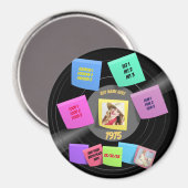 JEDES Jahr Geborener 60er 70er Vinyl Record Foto C Magnet (Vorderseite/Rückseite)