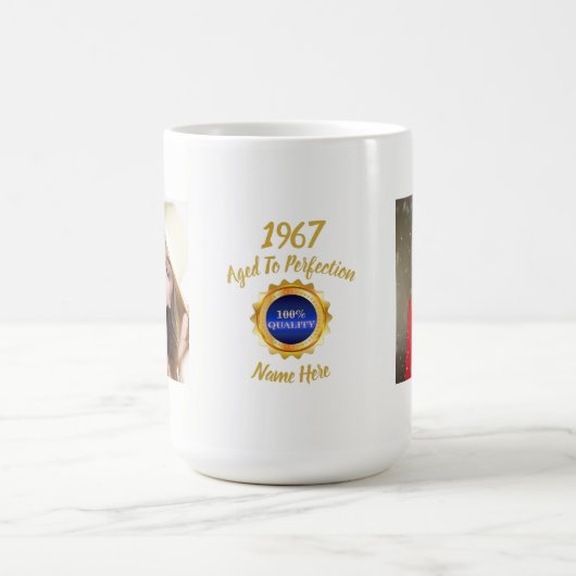 JEDES Jahr Geborenes FOTO verleihen ihm oder ihr P Kaffeetasse (Mittel)