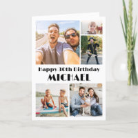 JEDES Jahr glücklich Geburtstag 5 FotoCollage Mini