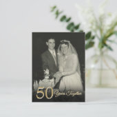 Jedes Jahr Hochzeitstag Foto Einladung Postkarte (Stehend Vorderseite)