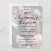 JEDES JAHR Jubiläum Empfang 2 Foto Hochzeit Einladung (Vorderseite)