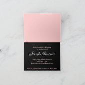 JEDES JAHR Lacy Pink Abschluss Card Einladung (Innenseite)