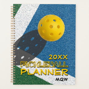 Jedes Jahr Monogramm PICKLEBALL Planer