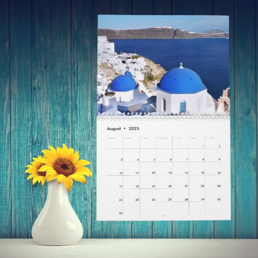 Jedes Jahr Santorini Griechenland Insel Meer indiv Kalender