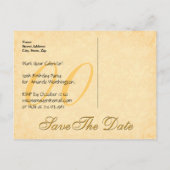 Jedes Jahr Save the Date Geburtstag Gold Black Lac Ankündigungspostkarte (Rückseite)