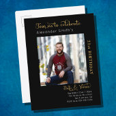 Jedes Jahr Schwarzes Foto Geburtstag Einladungspostkarte