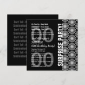 Jedes Jahr Überraschung Geburtstag Schwarz-weiße L Einladung (Vorne/Hinten)