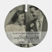 Jedes Jahr Weihnachten Weihnachten Weihnachten Fot Ornament Aus Glas (Rückseite)