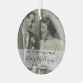 Jedes Jahr Weihnachten Weihnachten Weihnachten Fot Ornament Aus Glas (Vorderseite links)