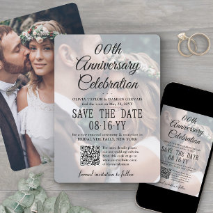 JEDES JAHRESJAHR Party 2 Foto- & QR-Code-Overlay Save The Date