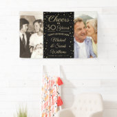 JEDES Jubiläum bejubelt 2 Foto Schwarz und Gold Banner (Insitu)