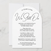 JEDES Jubiläum Party, das wir noch immer angehefte Einladung (Vorderseite)