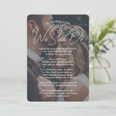 JEDES Jubiläum Party Foto wir noch Empfang Einladung (Stehend Vorderseite)