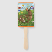 Jedes Kaninchen liebt Blumen Fächer (Rückseite)