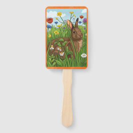 Jedes Kaninchen liebt Blumen Fächer