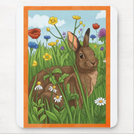 Jedes Kaninchen liebt Blumen Mousepad