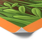 Jedes Kaninchen liebt Blumen Poster (Ecke)