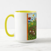 Jedes Kaninchen liebt Blumen Tasse (Links)
