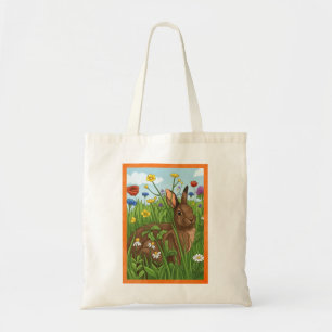Jedes Kaninchen liebt Blumen Tragetasche