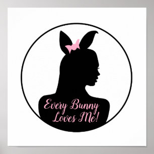 Jedes Kaninchen liebt mich! Bunny Girl Poster