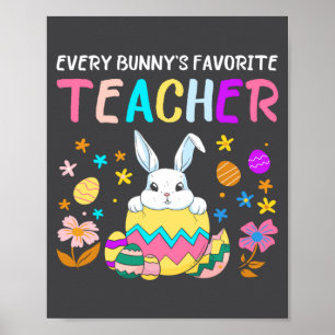 Jedes Kaninchens Lieblingslehrer Frohen Ostertag H Poster