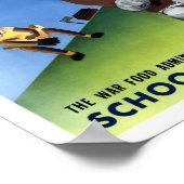 Jedes Kind braucht ein gutes Schulessen Poster (Ecke)