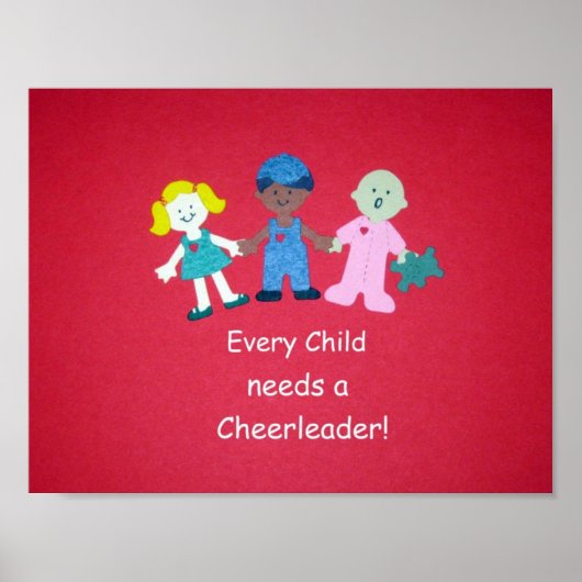 Jedes Kind braucht einen Cheerleader! Poster (Vorne)