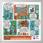 Jedes Kind ein Comic-Poster Poster (Vorne)