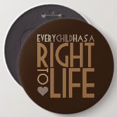 Jedes Kind hat ein RECHT ZUM LEBEN Button (Vorne & Hinten)