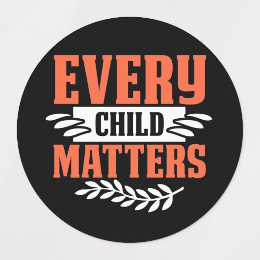 Jedes Kind ist indigen Etiketten (Design 2)