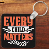 Jedes Kind ist indigen Schlüsselanhänger (Rückseite)