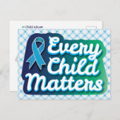 Jedes Kind zählt Postkarte (Vorne/Hinten)