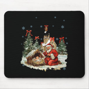 Jedes Knie soll sich beugen Lustige Weihnachtsszen Mousepad
