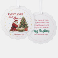 Jedes Knie soll sich beugen Santa und Weihnachten