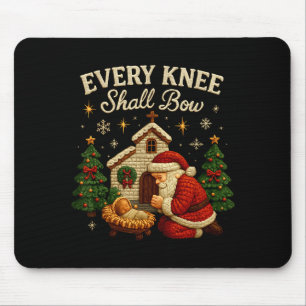 Jedes Knie soll sich beugen Weihnachts-Krippendesi Mousepad