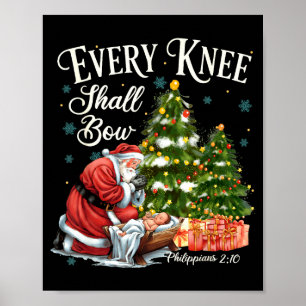 Jedes Knie soll sich vor dem Weihnachtsmann beugen Poster