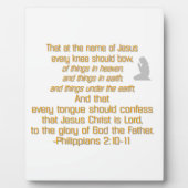 Jedes Knie sollte sich beugen Fotoplatte (Vorderseite)