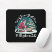 Jedes Knie wird Bow Jesus Christlich Santa Xmas Ch Mousepad (Mit Mouse)