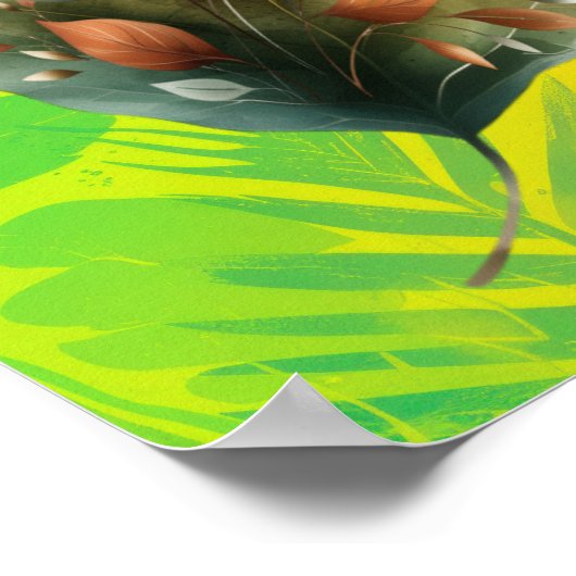 Jedes Leaf spricht Bliss Greenery Foliage Landscha Poster (Ecke)